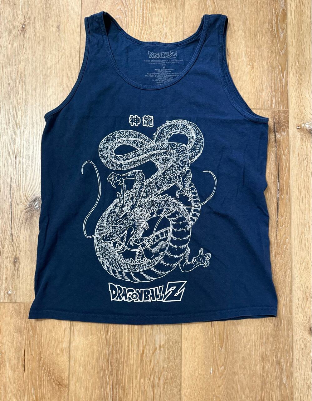 Dragon Ball Z Shenron Tank Top Size M Navy Funimation Anime Graphic